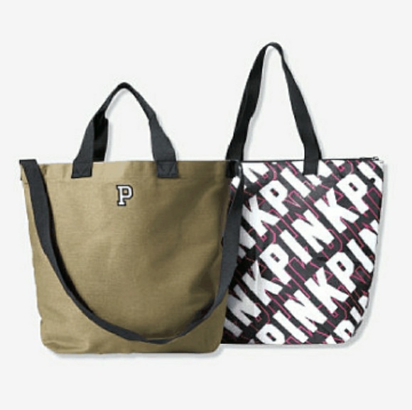 PINK Victoria's Secret Handbags - Pink Victoria's Secret Insulated Cooler Tote